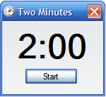 Two minute timer