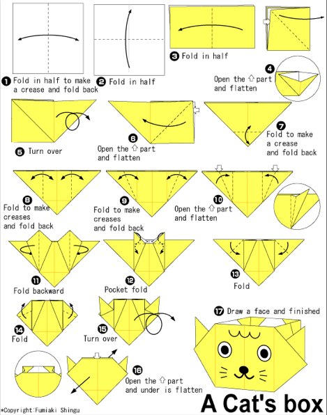 Origami Cat_s Box