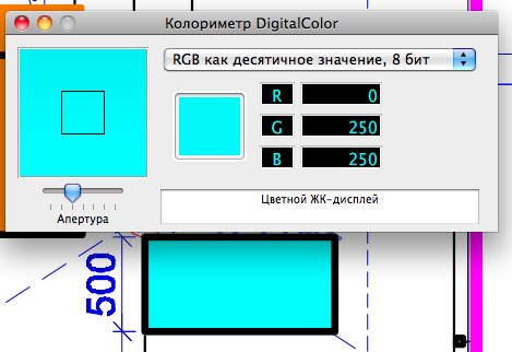 колориметр, RGB, определить цвет
