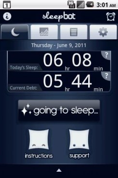 Как скорректировать свой режим сна с помощью SleepBot для Android