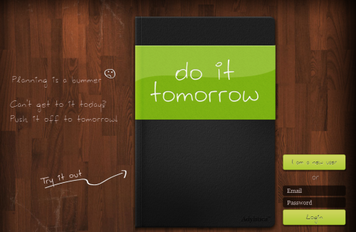 Do It (Tomorrow) — ежедневник прокрастинатора