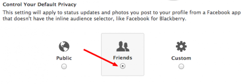 настройки приватности только для друзей, Facebook*