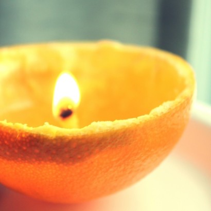 апельсиновая свечка