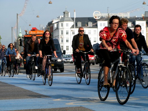 Велосипедисты Копенгагена