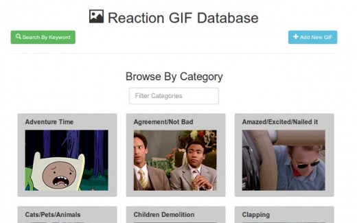 RGDB: Reaction GIF Database