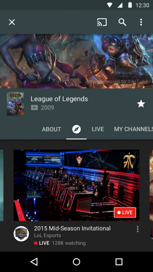 YouTube Gaming android 2