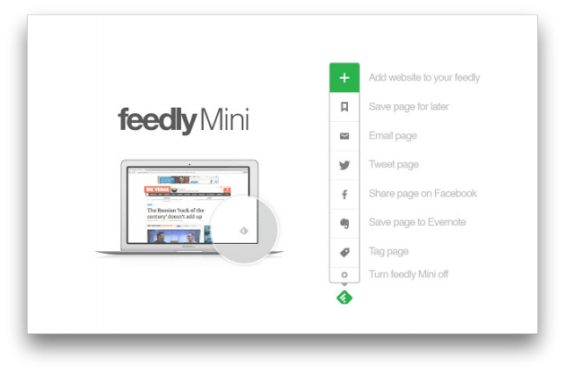 Feedly Mini — расширение Chrome для удобного использования Feedly