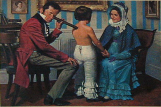 href=&quot;https://commons.wikimedia.org/wiki/File%3ARene-Theophile-Hyacinthe_Laennec_(1781-1826)_with_stethoscope.jpg&quot;&gt;Wikimedia
