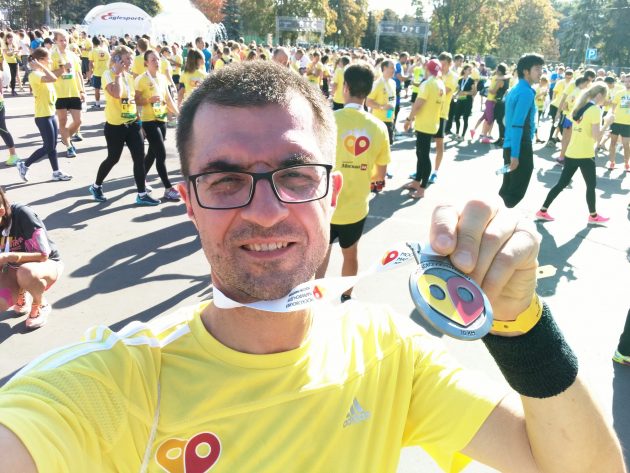 Александр Хорошилов на Московском марафоне