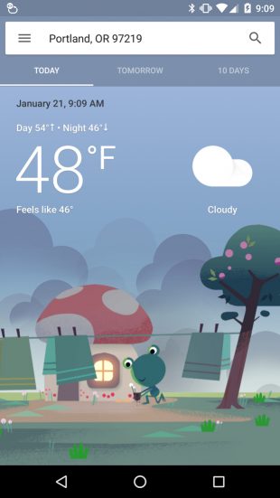 Прогноз погоды на Android