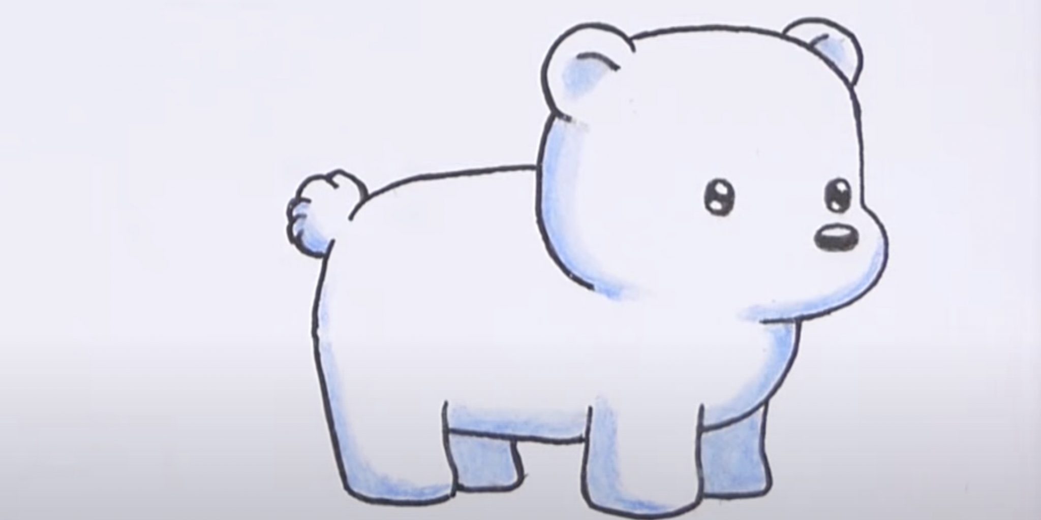Рисунок медведя легкий Потапа