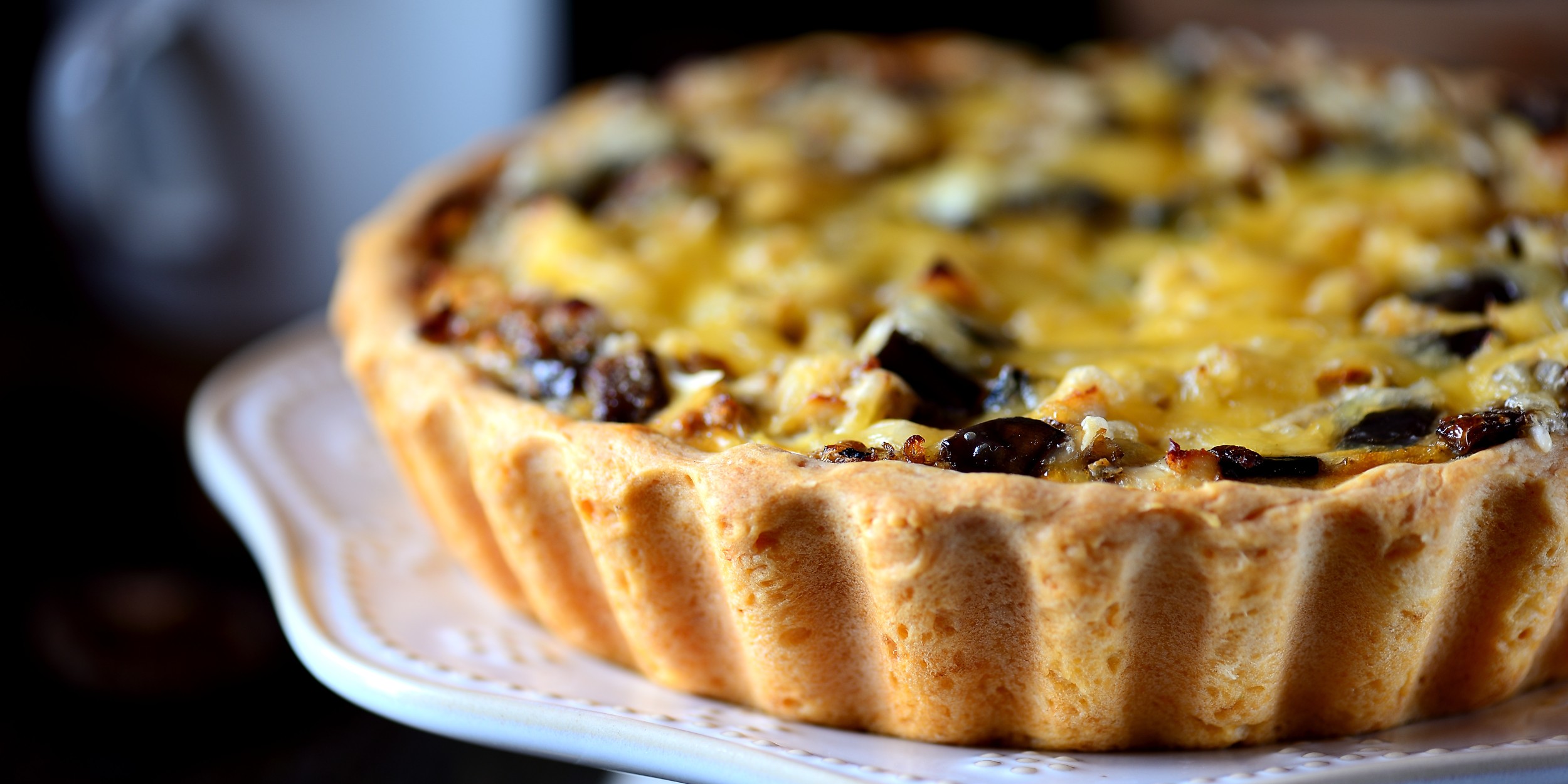 Пирог с баклажанами и рисом