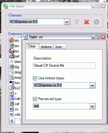 Types screenshot