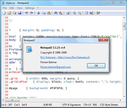 Notepad2. Редактор Programmers Notepad. Минималистичный текстовый редактор. Minimalistic text Editor.