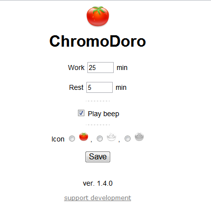 chromodoro-settings