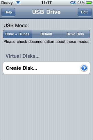 Программы для iPhone: USB Drive