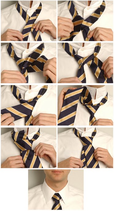 Классический узел для галстука
