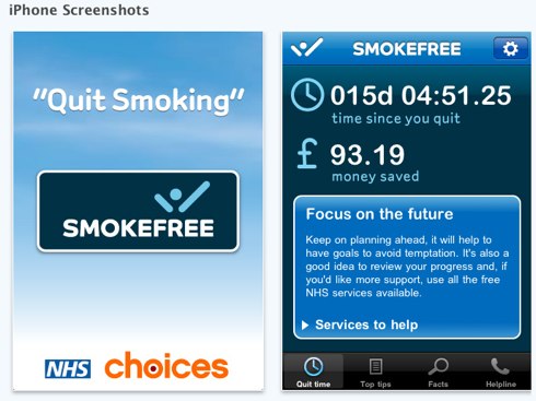 NHS Quit Smoking for iPhone