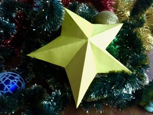 новогоднее оригами