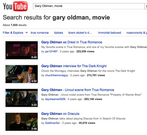 Gary Oldman, movie
