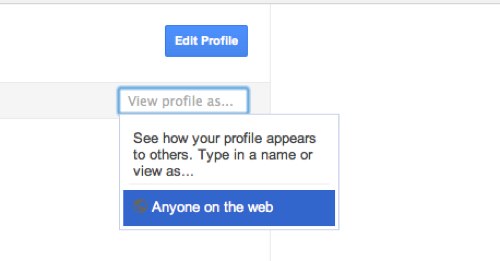 как узнать как выглядит профайл в Google+