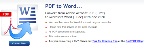 10 лучших сервисов для конвертации документов, Word to PDF Converter
