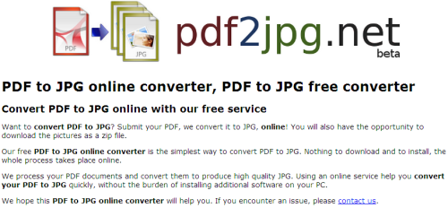 10 лучших сервисов для конвертации документов, PDF2JPG