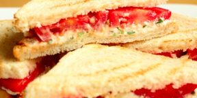Холодные сэндвичи с фетой и помидорами