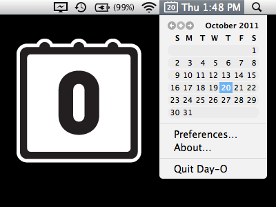 Day-O – достойный бесплатный заменитель часам Maс OSX