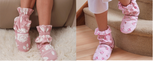 носки-грелки с аромомаслами, ноги, ковер, лестница