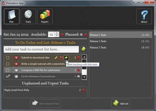 PomodoroApp для Windows — удобный тайм-менеджер и список задач