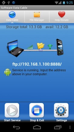 Превращаем свой Android в FTP хранилище с помощью Software Data Cable