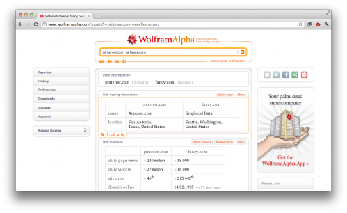 Ещё несколько потрясающих возможностей поисковика Wolfram Alpha