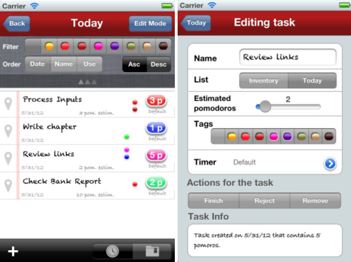 Pomio: таймер и todo-трекер для iPhone и iPad