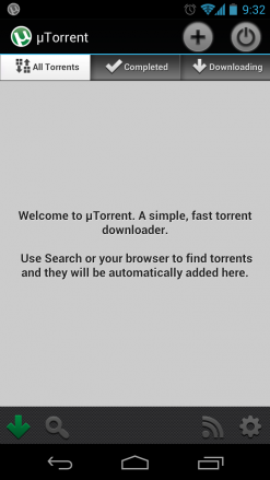Вышел официальный µTorrent клиент для Android