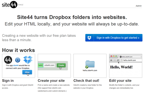 Как хостить свой сайт на Dropbox