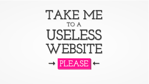 Theuselessweb — самый бесполезный веб-сайт