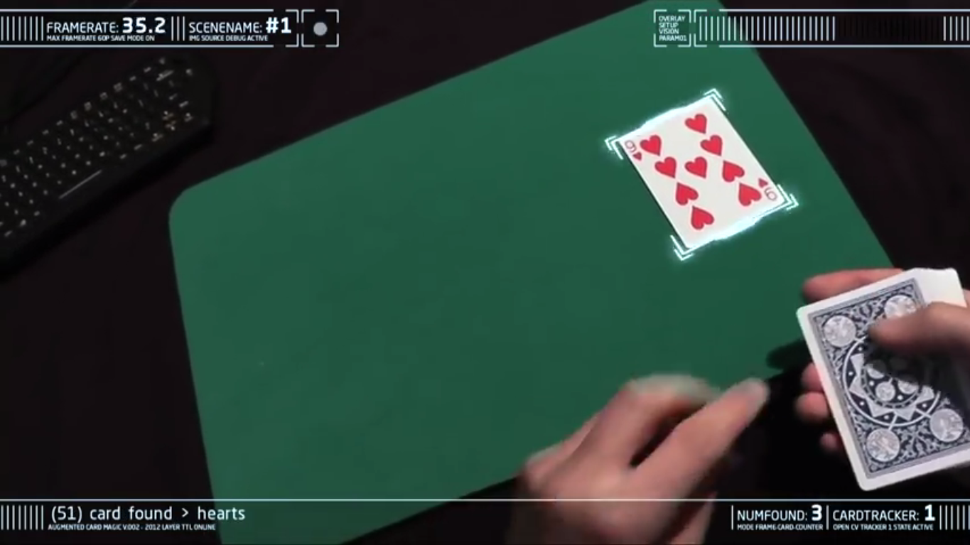 Карточные фокусы Марко Темпеста и очки Project Glass от Google