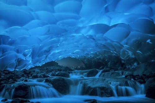 Under a glacier 