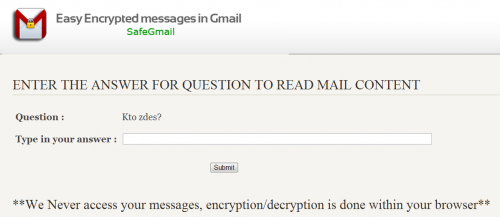 Как безопасно передавать приватные данные через Gmail