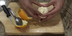 Как легко и просто почистить апельсин или грейпфрут
