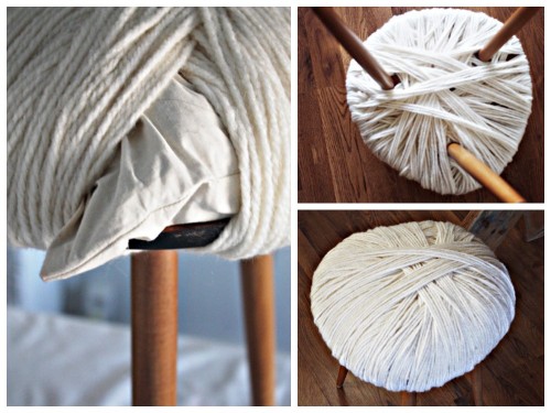 DIY: превращаем обычную табуретку в уютную, удобную и теплую