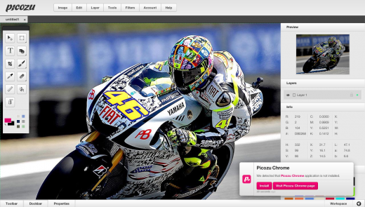 Picozu - браузерный редактор для быстрой обработки изображений