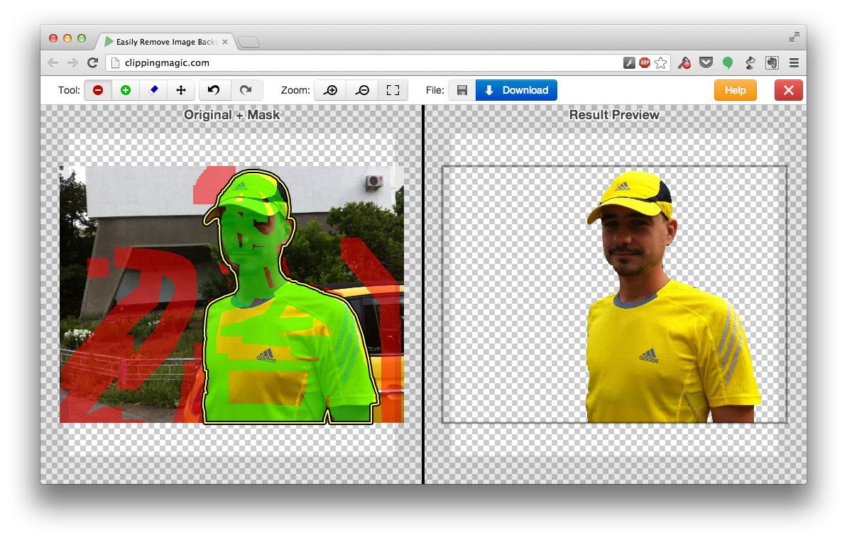 Clippingmagic позволяет сделать обтравку изображения за пару секунд в онлайне&nbsp;