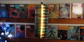 Как сделать лампу рассеянного света из старых CD/DVD-дисков
