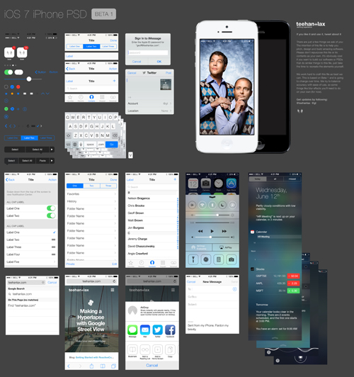 iOS 7 GUI PSD (iPhone 5)