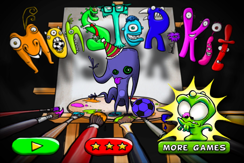 Monster Kit: причудливая интерактивная раскраска