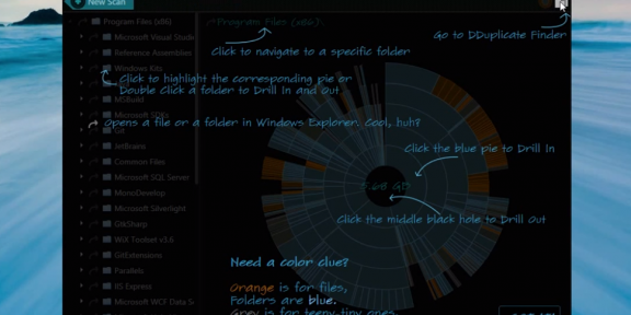 Spyglass для Windows помогает понять чем забит ваш HDD