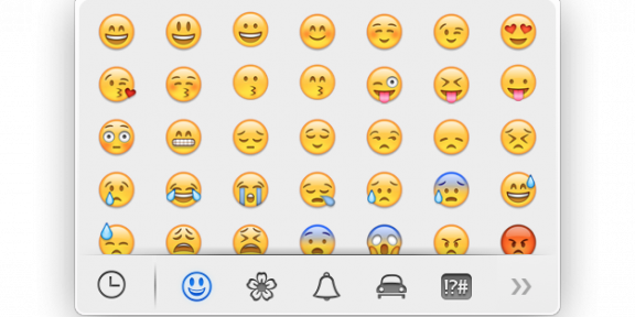 Как пользоваться emoji (эмодзи) в Mac OS X
