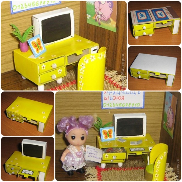 Компьютерный стол для куклы
